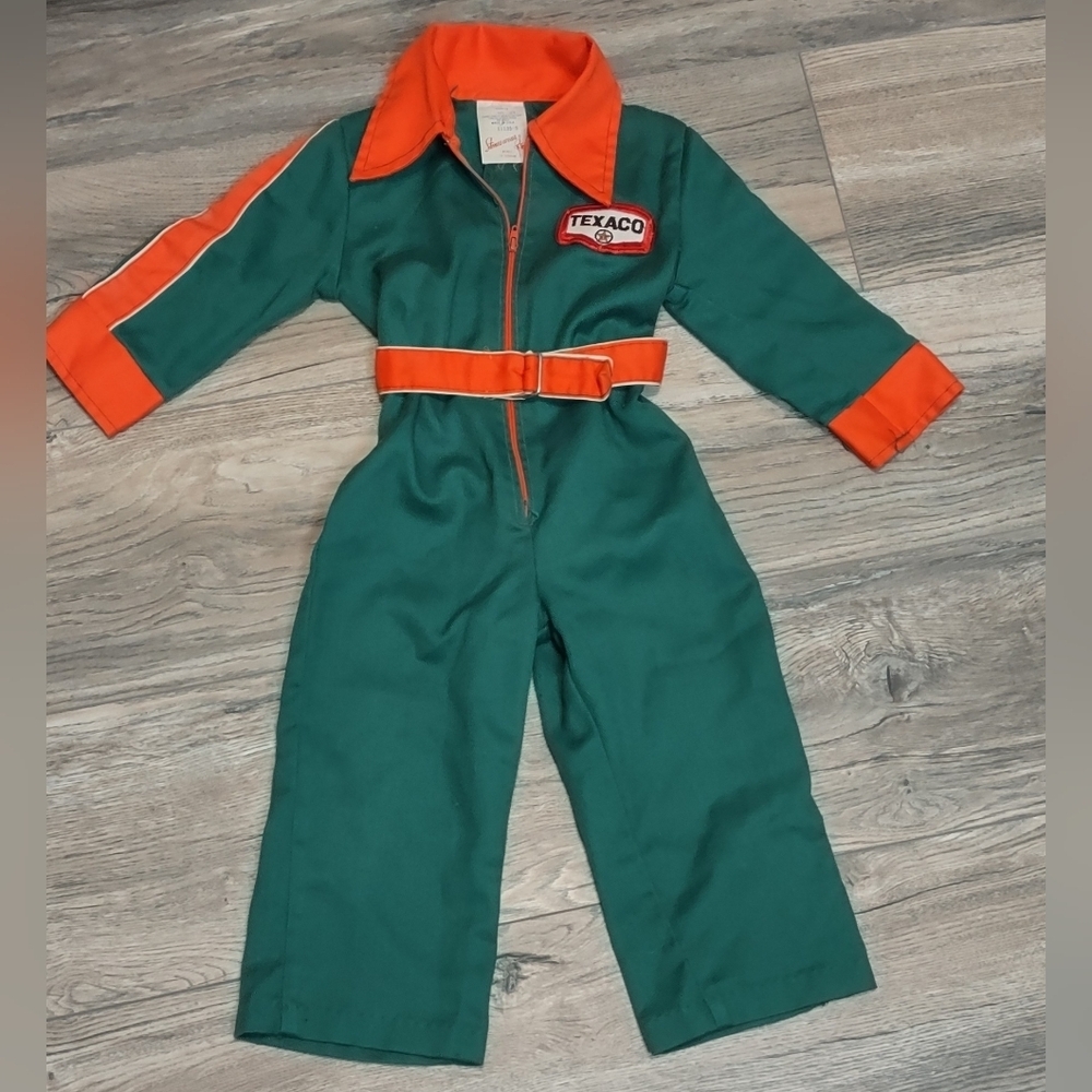 Vintage Stones Wear 60/70s Texaco Mechanics Jumpsuit Size 2T